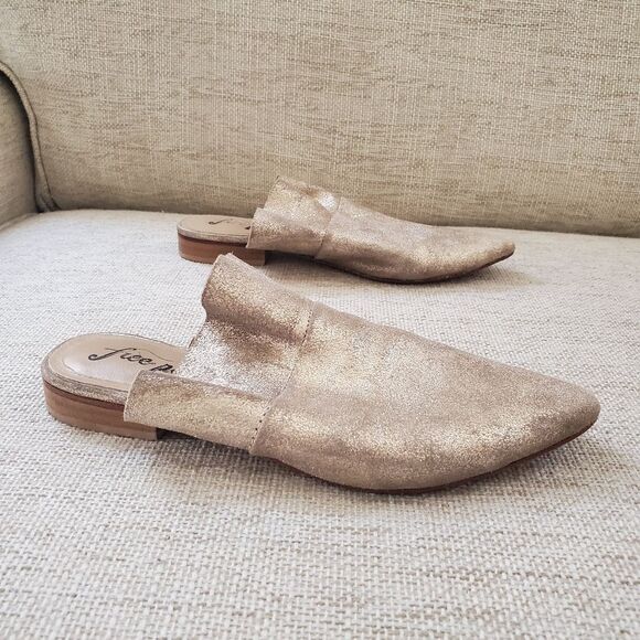 Free People Sienna Ruffle Mules Sz 7.5 - Picture 13 of 15